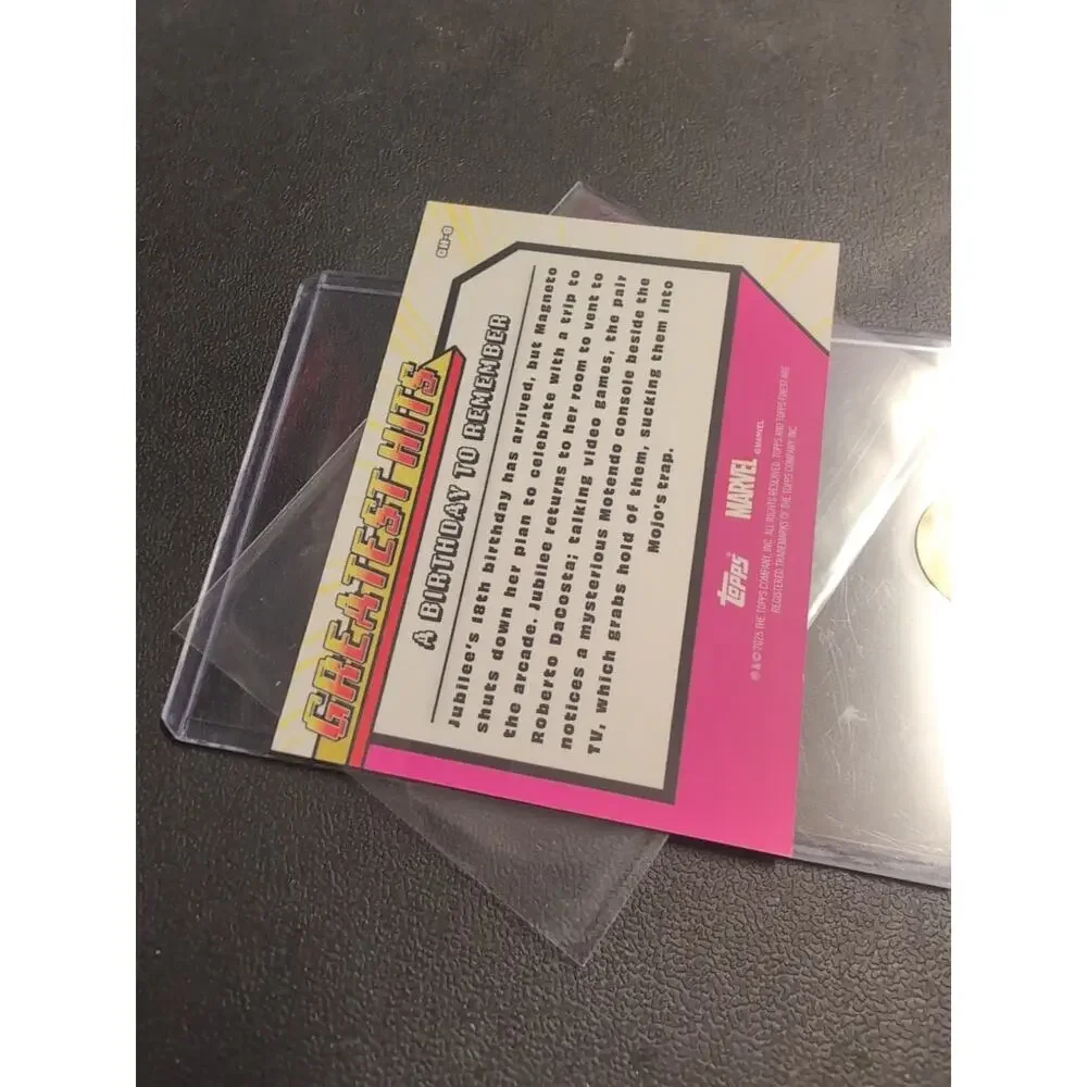 2025 Topps FINEST X-Men 97 Birthday Remember Greatest Hits Gold Refractor # /50